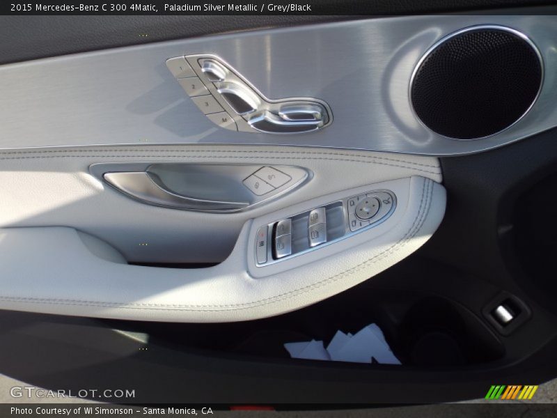 Paladium Silver Metallic / Grey/Black 2015 Mercedes-Benz C 300 4Matic