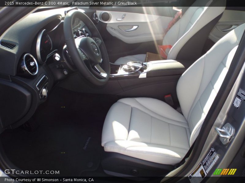 Paladium Silver Metallic / Grey/Black 2015 Mercedes-Benz C 300 4Matic
