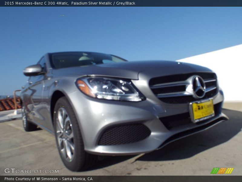 Paladium Silver Metallic / Grey/Black 2015 Mercedes-Benz C 300 4Matic