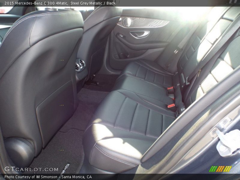 Steel Grey Metallic / Black 2015 Mercedes-Benz C 300 4Matic