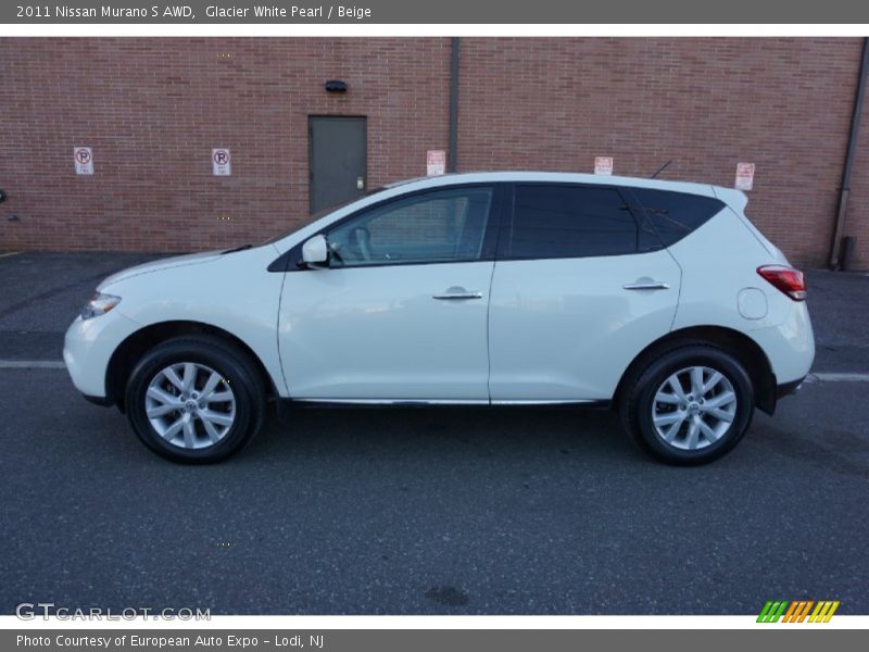 Glacier White Pearl / Beige 2011 Nissan Murano S AWD