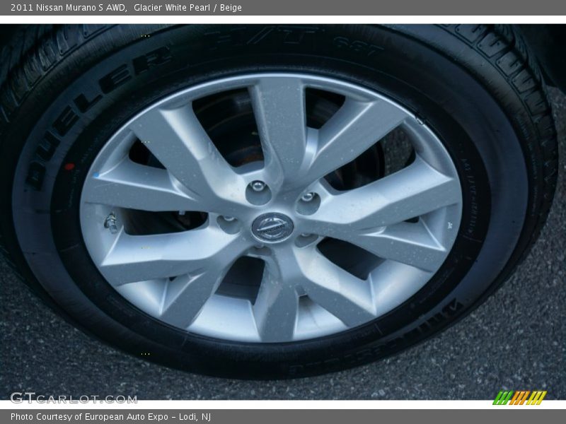 Glacier White Pearl / Beige 2011 Nissan Murano S AWD