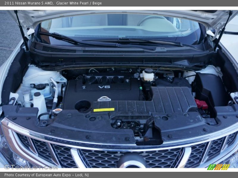 Glacier White Pearl / Beige 2011 Nissan Murano S AWD