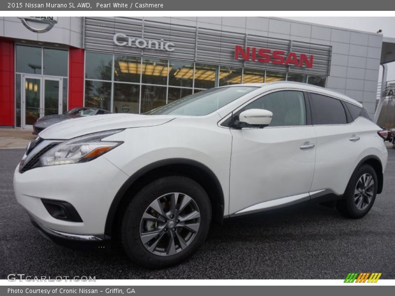 Pearl White / Cashmere 2015 Nissan Murano SL AWD