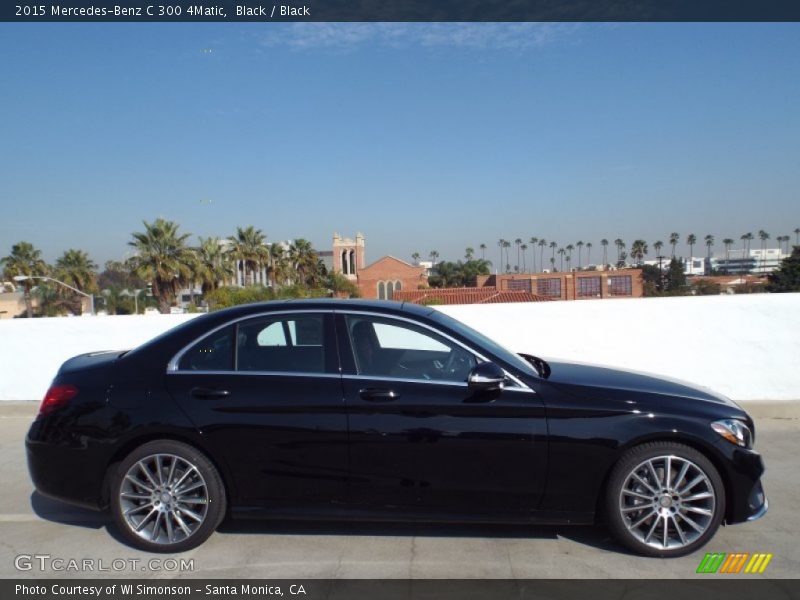 Black / Black 2015 Mercedes-Benz C 300 4Matic