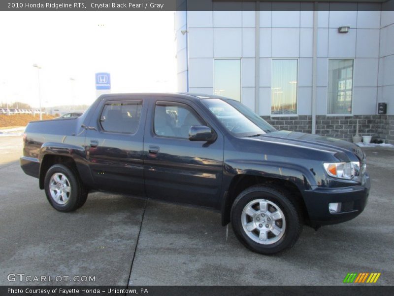 Crystal Black Pearl / Gray 2010 Honda Ridgeline RTS