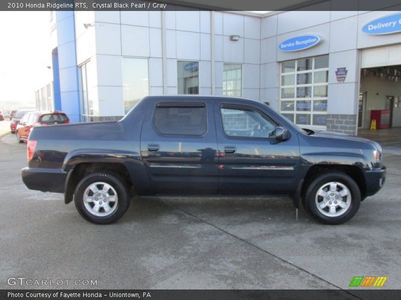 Crystal Black Pearl / Gray 2010 Honda Ridgeline RTS