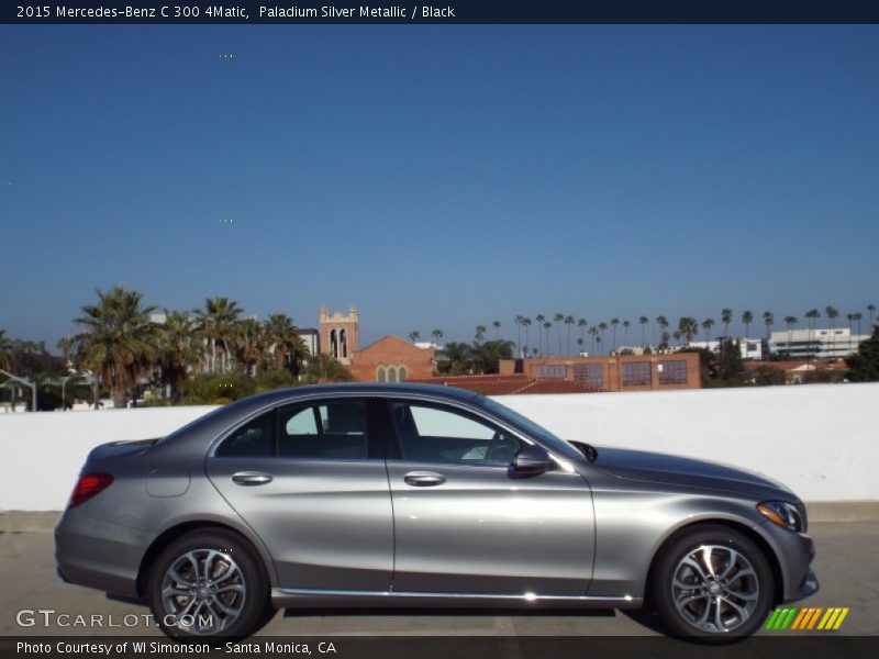 Paladium Silver Metallic / Black 2015 Mercedes-Benz C 300 4Matic