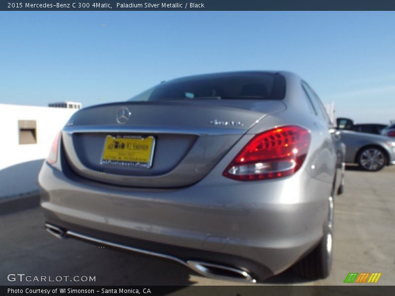 Paladium Silver Metallic / Black 2015 Mercedes-Benz C 300 4Matic