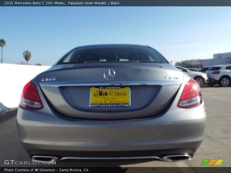 Paladium Silver Metallic / Black 2015 Mercedes-Benz C 300 4Matic