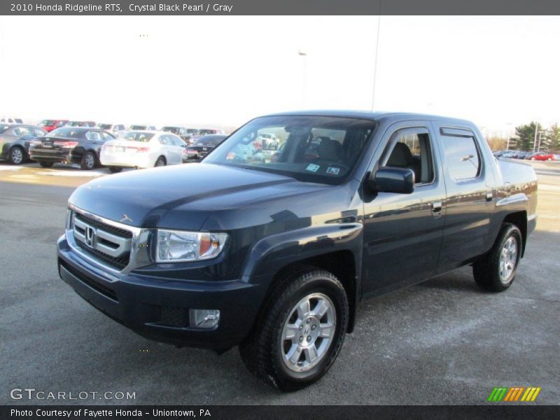 Crystal Black Pearl / Gray 2010 Honda Ridgeline RTS