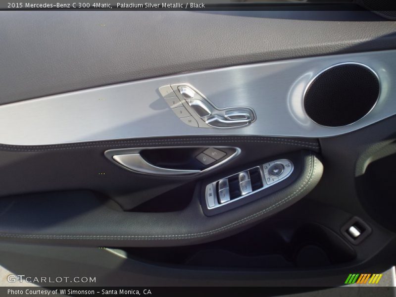 Paladium Silver Metallic / Black 2015 Mercedes-Benz C 300 4Matic