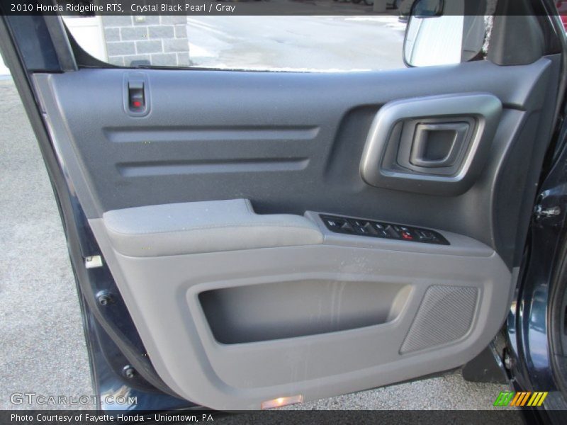 Crystal Black Pearl / Gray 2010 Honda Ridgeline RTS