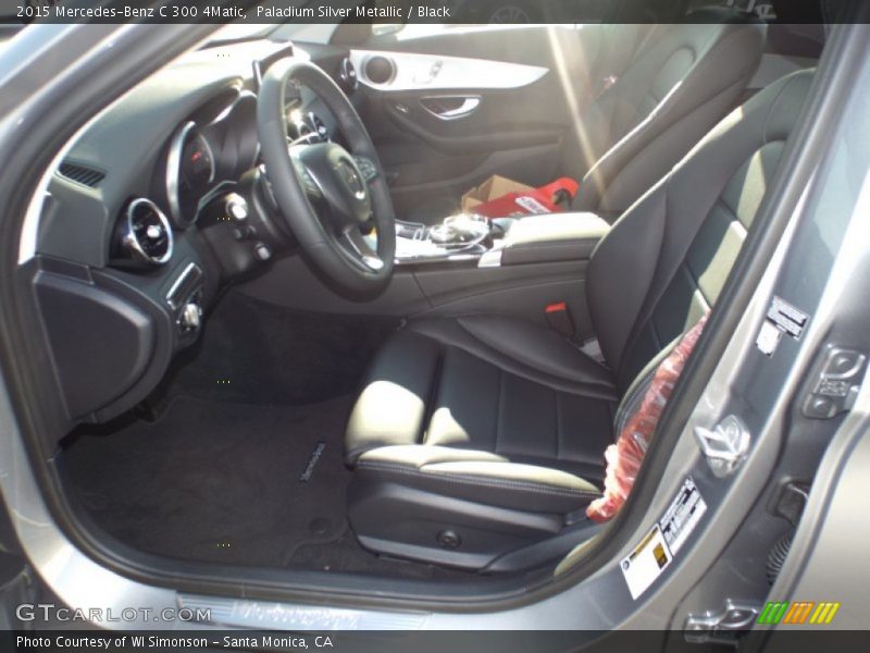 Paladium Silver Metallic / Black 2015 Mercedes-Benz C 300 4Matic