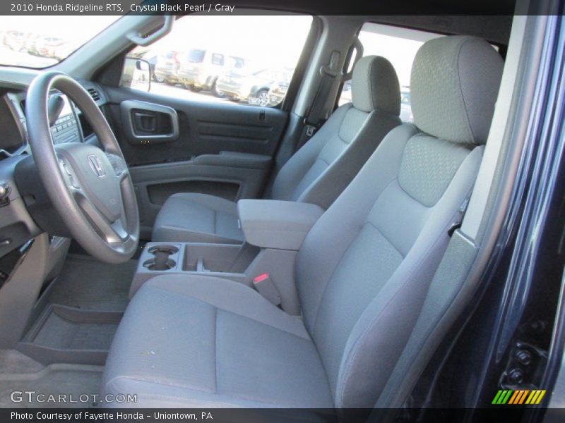 Crystal Black Pearl / Gray 2010 Honda Ridgeline RTS