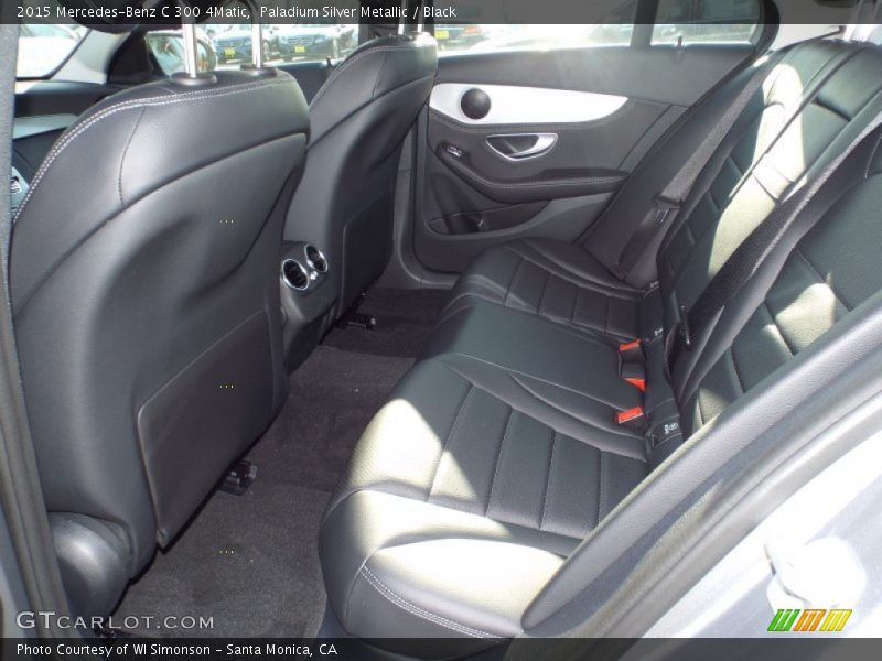 Paladium Silver Metallic / Black 2015 Mercedes-Benz C 300 4Matic