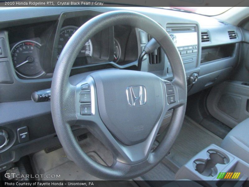 Crystal Black Pearl / Gray 2010 Honda Ridgeline RTS