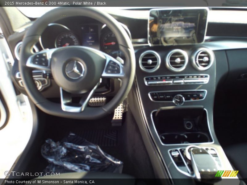 Polar White / Black 2015 Mercedes-Benz C 300 4Matic