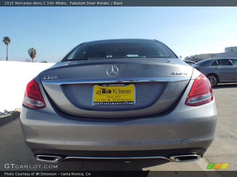 Paladium Silver Metallic / Black 2015 Mercedes-Benz C 300 4Matic