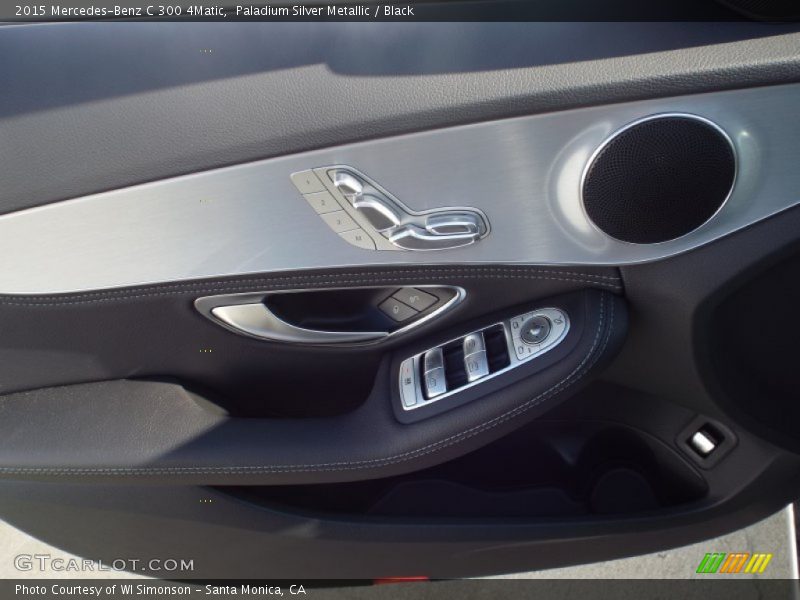 Paladium Silver Metallic / Black 2015 Mercedes-Benz C 300 4Matic