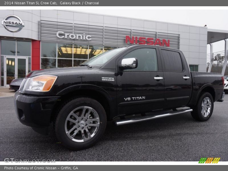 Galaxy Black / Charcoal 2014 Nissan Titan SL Crew Cab