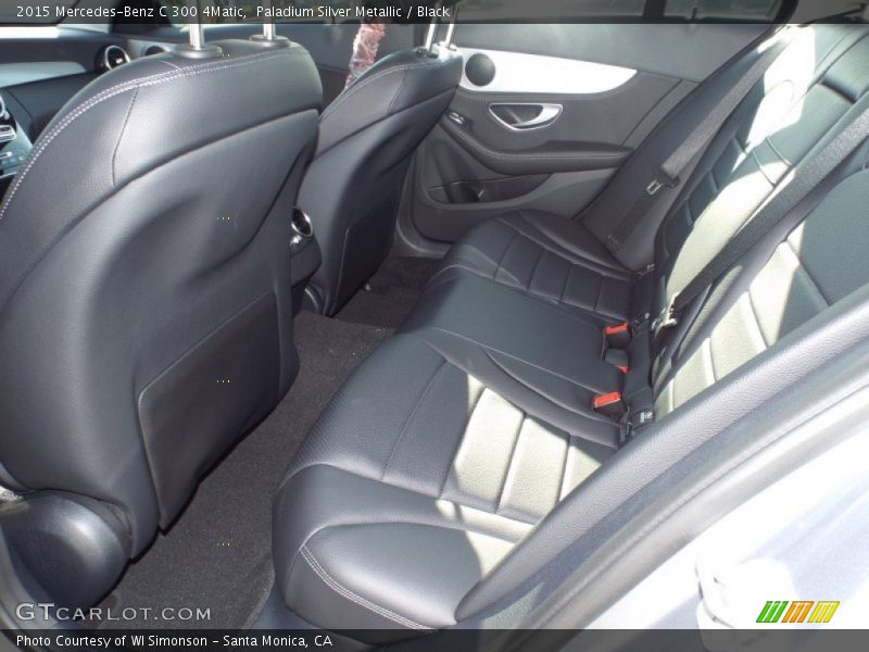 Paladium Silver Metallic / Black 2015 Mercedes-Benz C 300 4Matic