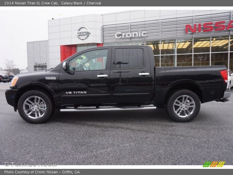 Galaxy Black / Charcoal 2014 Nissan Titan SL Crew Cab