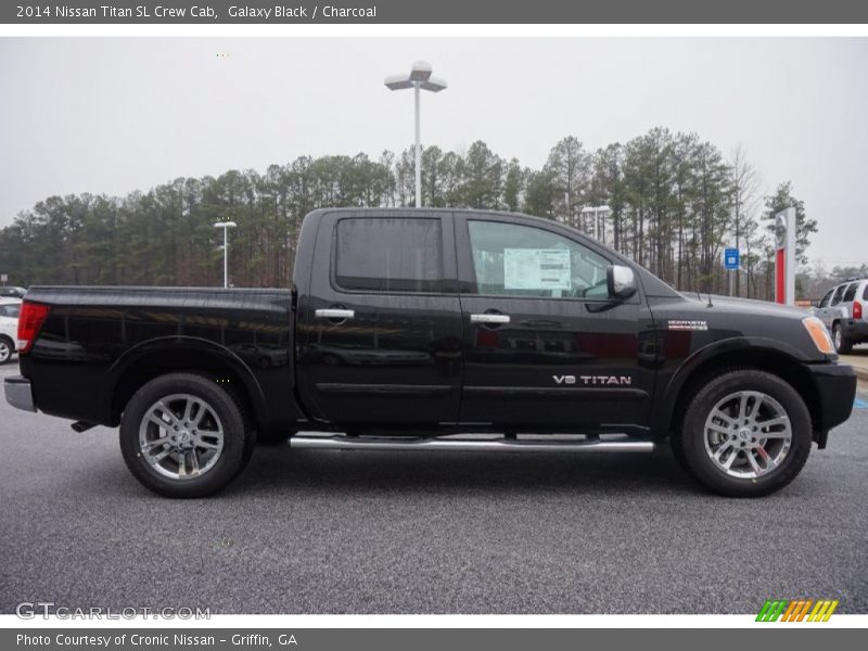 Galaxy Black / Charcoal 2014 Nissan Titan SL Crew Cab