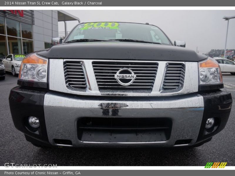 Galaxy Black / Charcoal 2014 Nissan Titan SL Crew Cab
