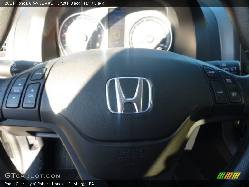 Crystal Black Pearl / Black 2011 Honda CR-V SE 4WD