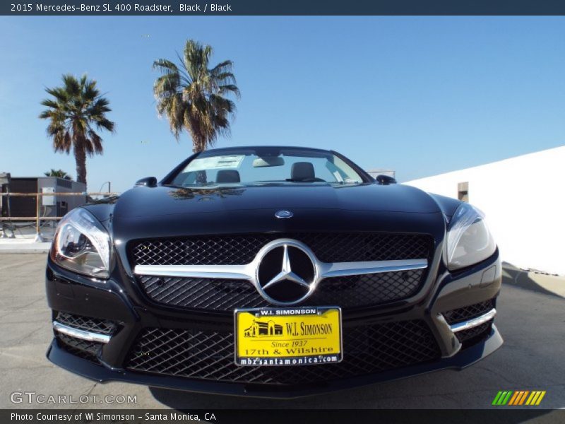 Black / Black 2015 Mercedes-Benz SL 400 Roadster