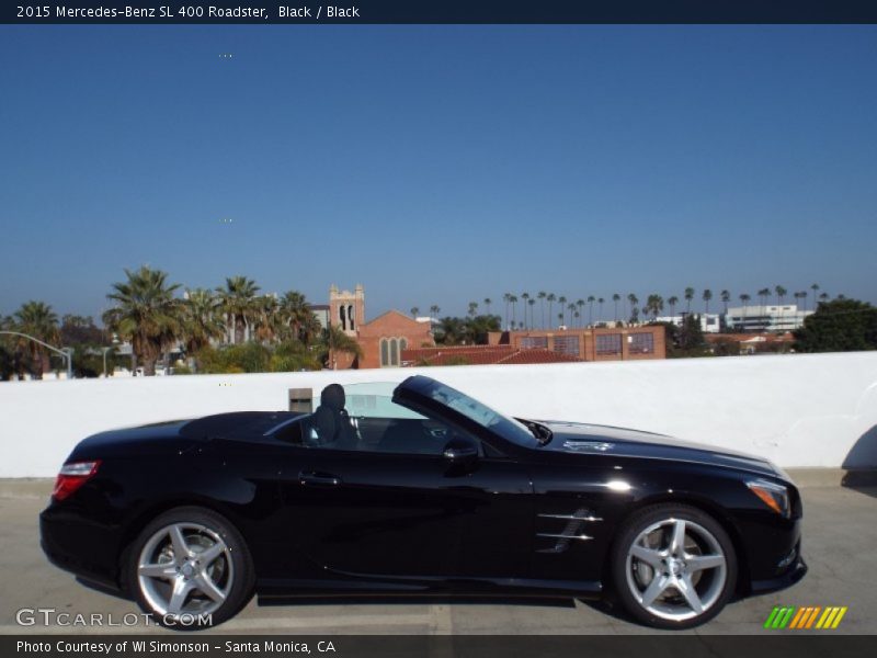 Black / Black 2015 Mercedes-Benz SL 400 Roadster