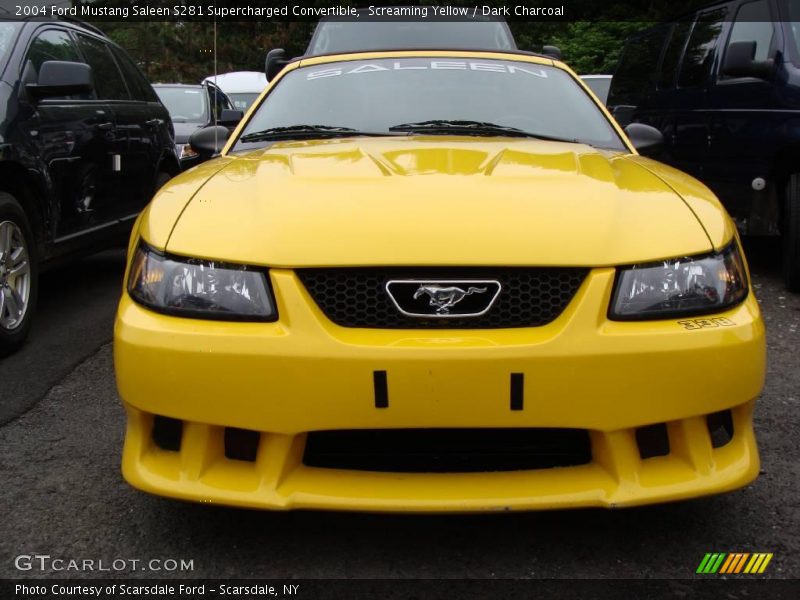 Screaming Yellow / Dark Charcoal 2004 Ford Mustang Saleen S281 Supercharged Convertible