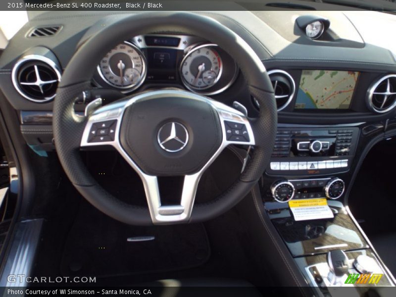 Black / Black 2015 Mercedes-Benz SL 400 Roadster