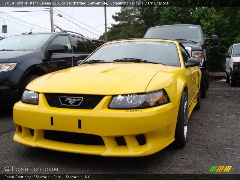 Screaming Yellow / Dark Charcoal 2004 Ford Mustang Saleen S281 Supercharged Convertible
