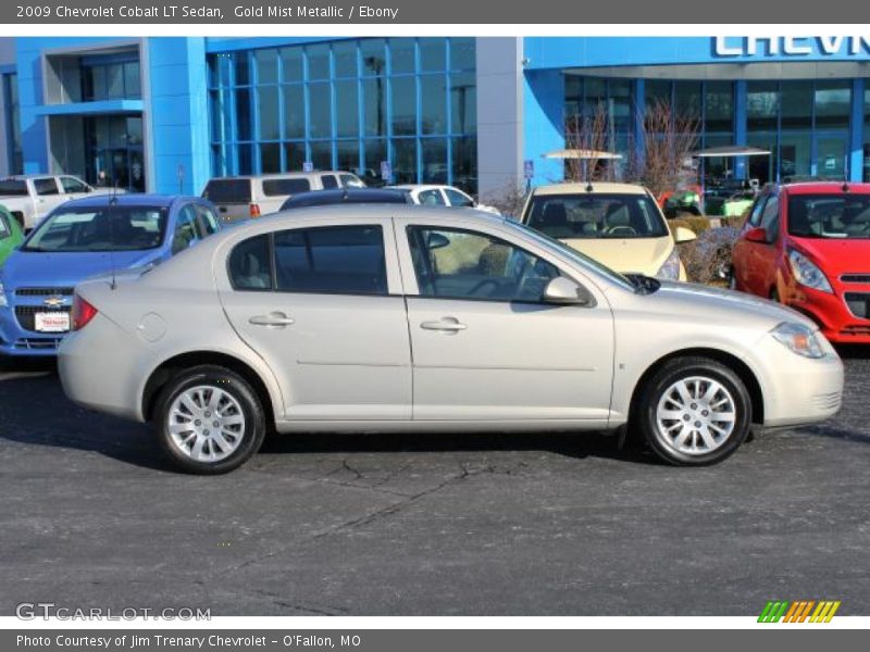 Gold Mist Metallic / Ebony 2009 Chevrolet Cobalt LT Sedan