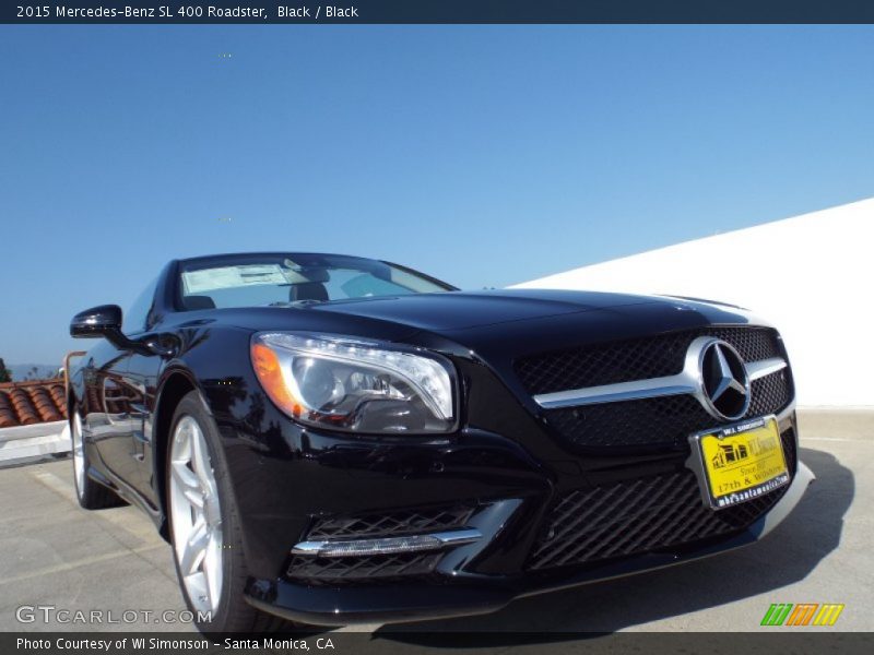 Black / Black 2015 Mercedes-Benz SL 400 Roadster