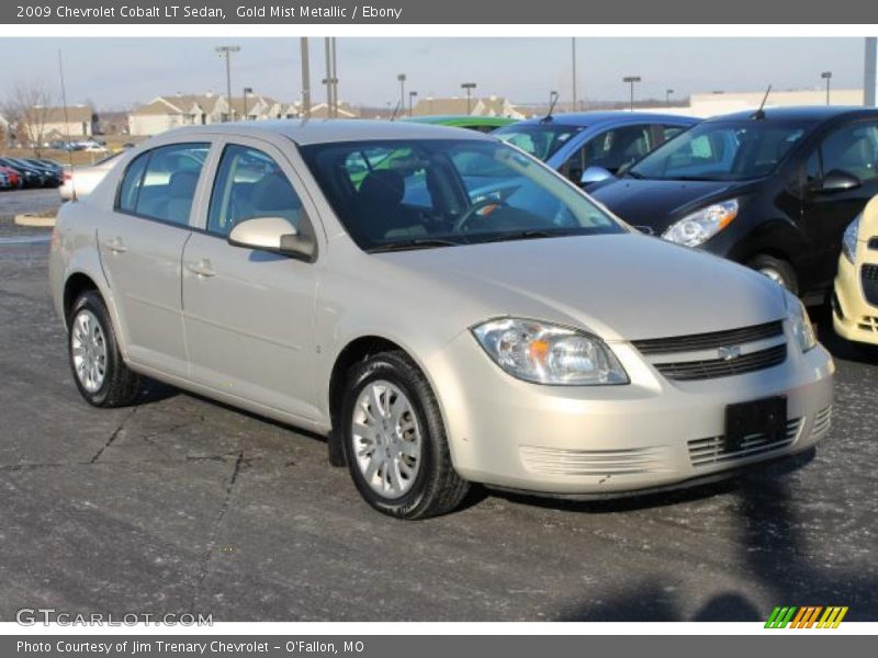 Gold Mist Metallic / Ebony 2009 Chevrolet Cobalt LT Sedan
