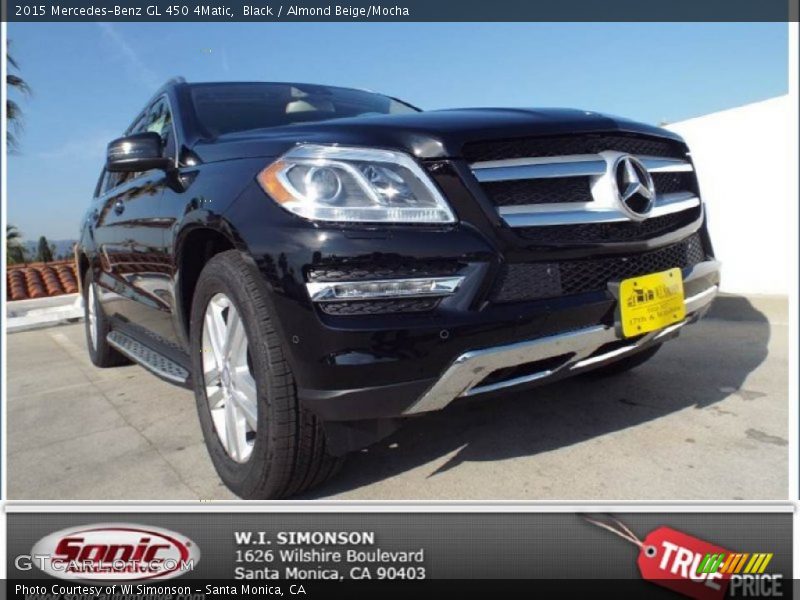 Black / Almond Beige/Mocha 2015 Mercedes-Benz GL 450 4Matic
