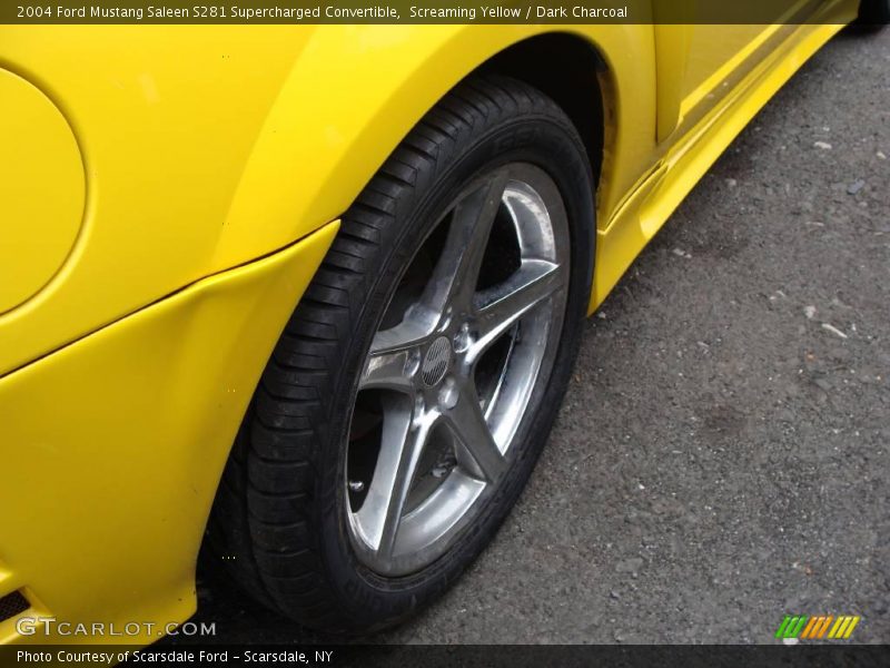 Screaming Yellow / Dark Charcoal 2004 Ford Mustang Saleen S281 Supercharged Convertible
