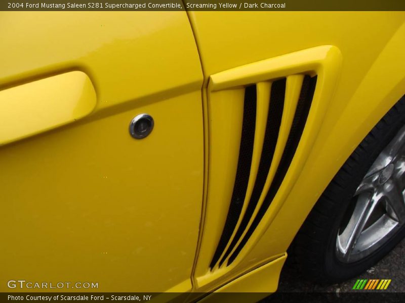 Screaming Yellow / Dark Charcoal 2004 Ford Mustang Saleen S281 Supercharged Convertible