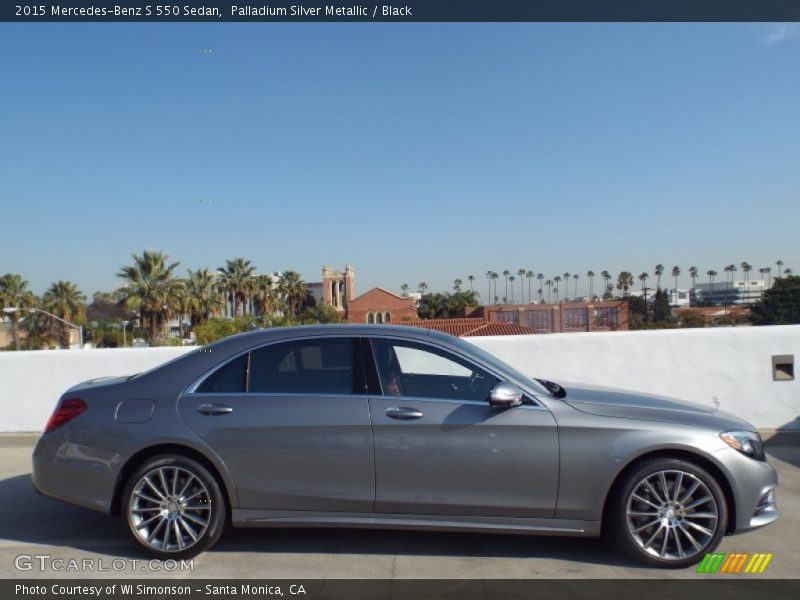 Palladium Silver Metallic / Black 2015 Mercedes-Benz S 550 Sedan