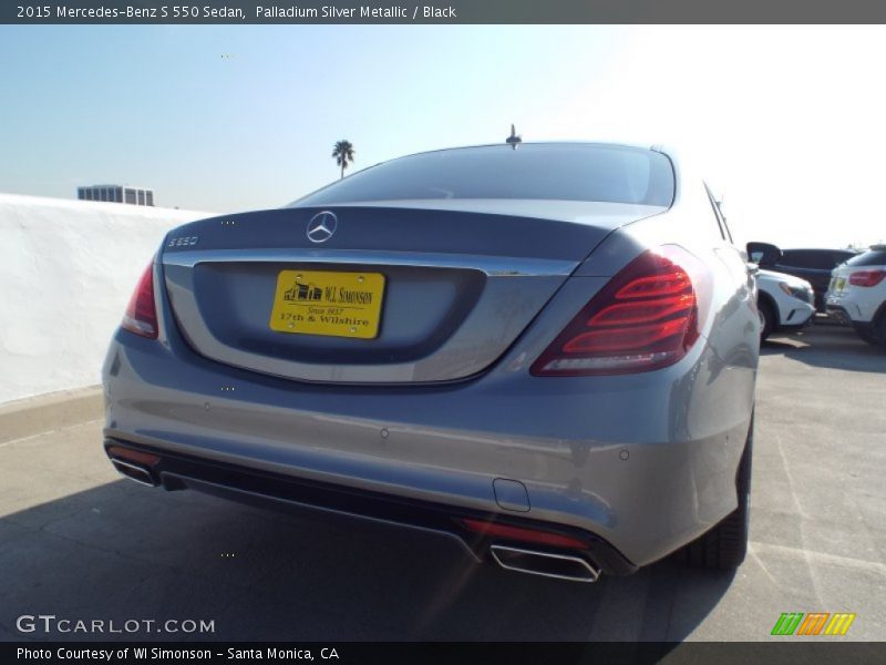 Palladium Silver Metallic / Black 2015 Mercedes-Benz S 550 Sedan
