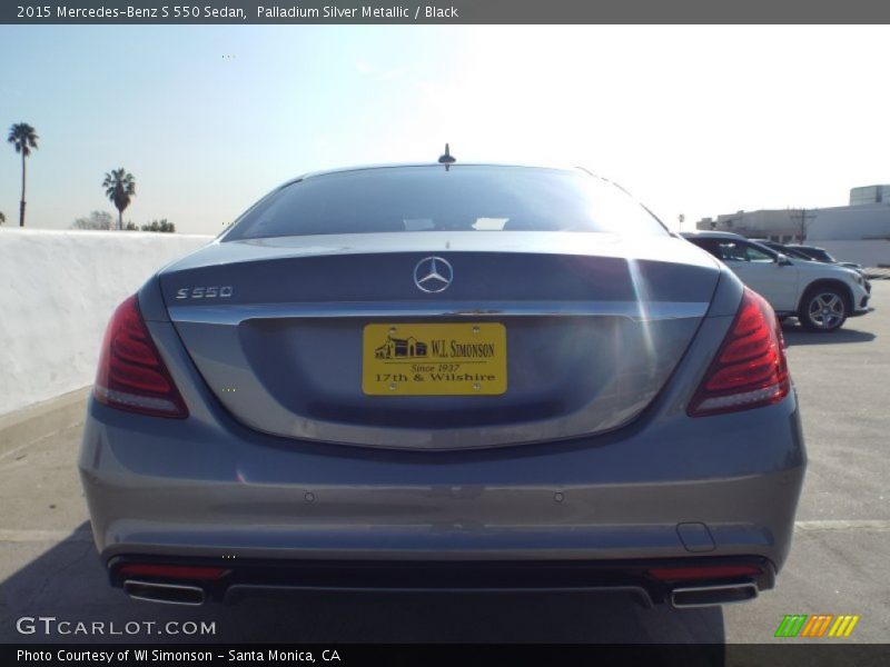Palladium Silver Metallic / Black 2015 Mercedes-Benz S 550 Sedan