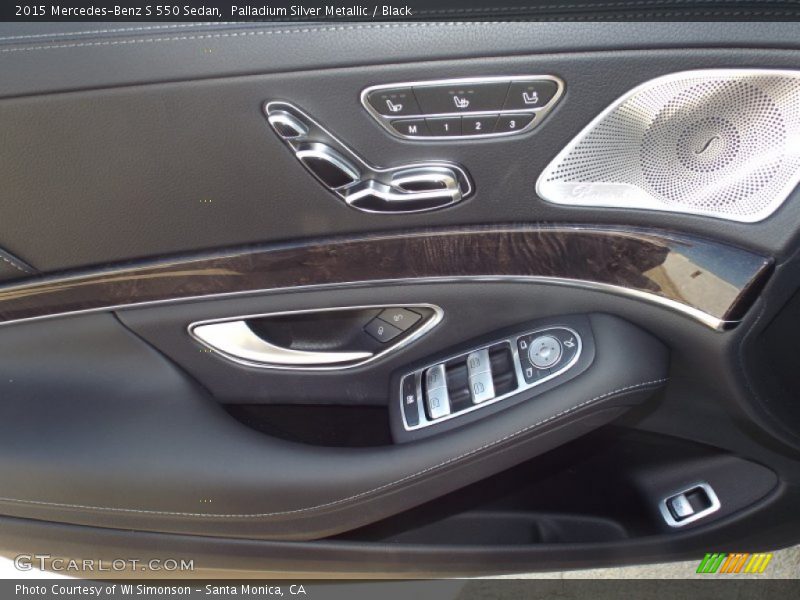 Palladium Silver Metallic / Black 2015 Mercedes-Benz S 550 Sedan