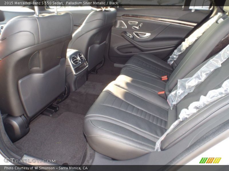 Palladium Silver Metallic / Black 2015 Mercedes-Benz S 550 Sedan