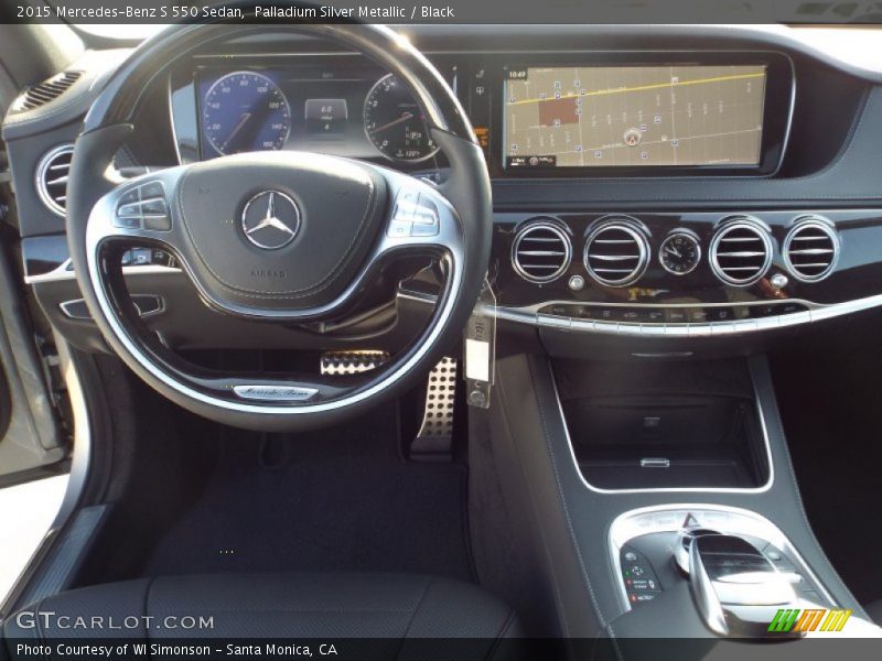 Palladium Silver Metallic / Black 2015 Mercedes-Benz S 550 Sedan