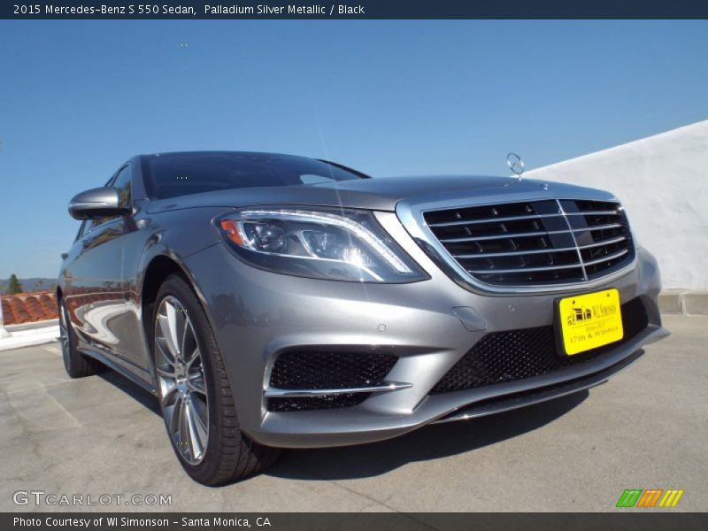 Palladium Silver Metallic / Black 2015 Mercedes-Benz S 550 Sedan