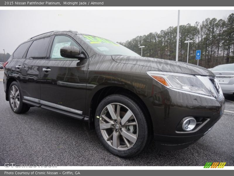 Midnight Jade / Almond 2015 Nissan Pathfinder Platinum