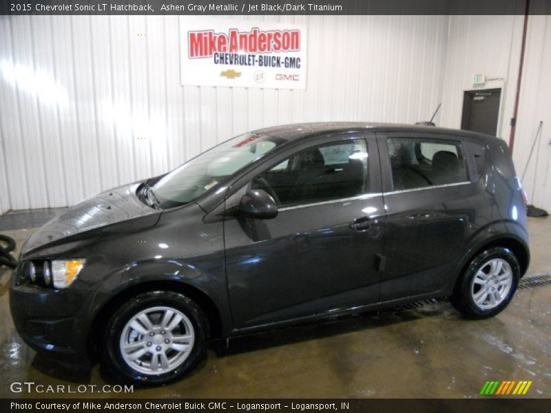 Ashen Gray Metallic / Jet Black/Dark Titanium 2015 Chevrolet Sonic LT Hatchback